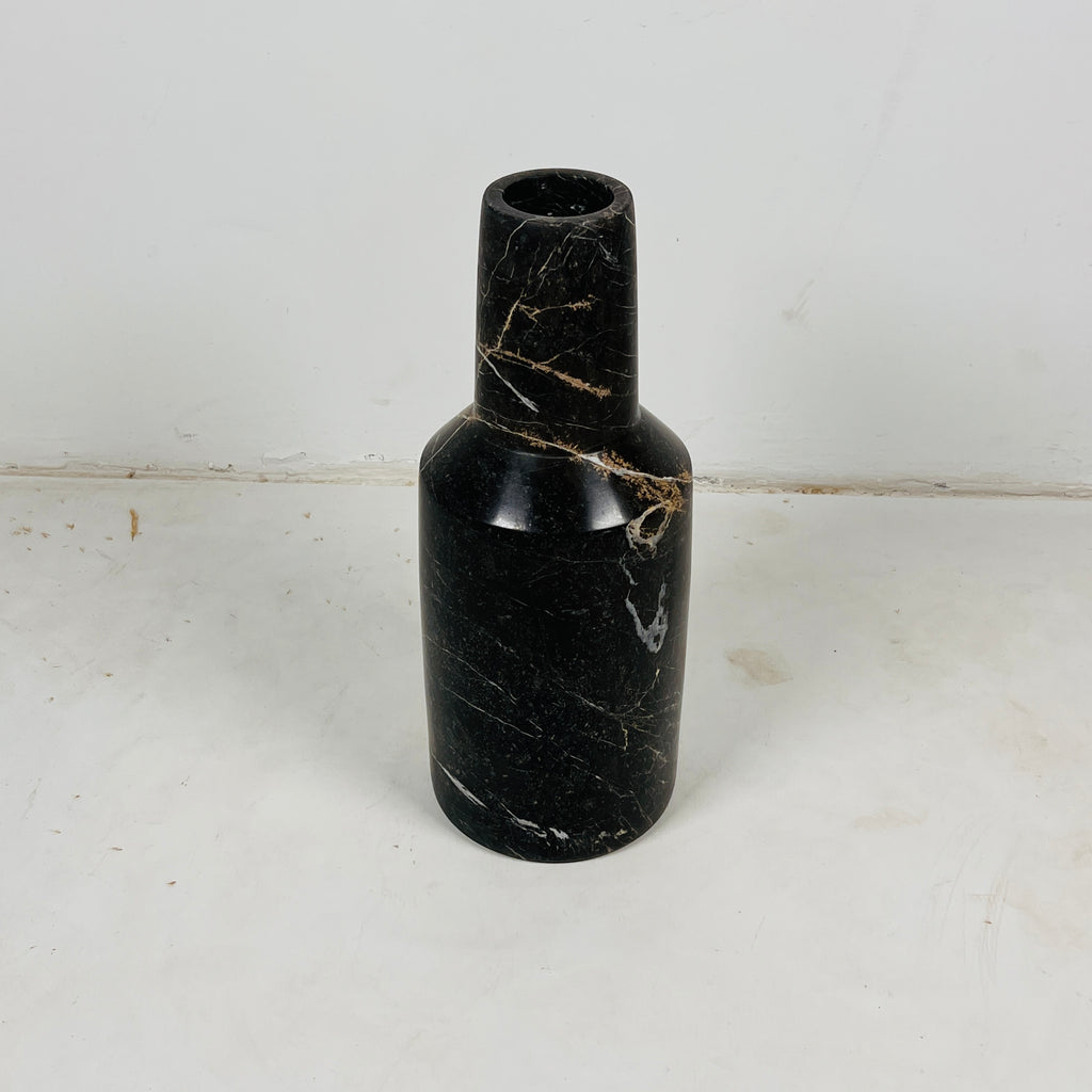 Black Funnel Vase