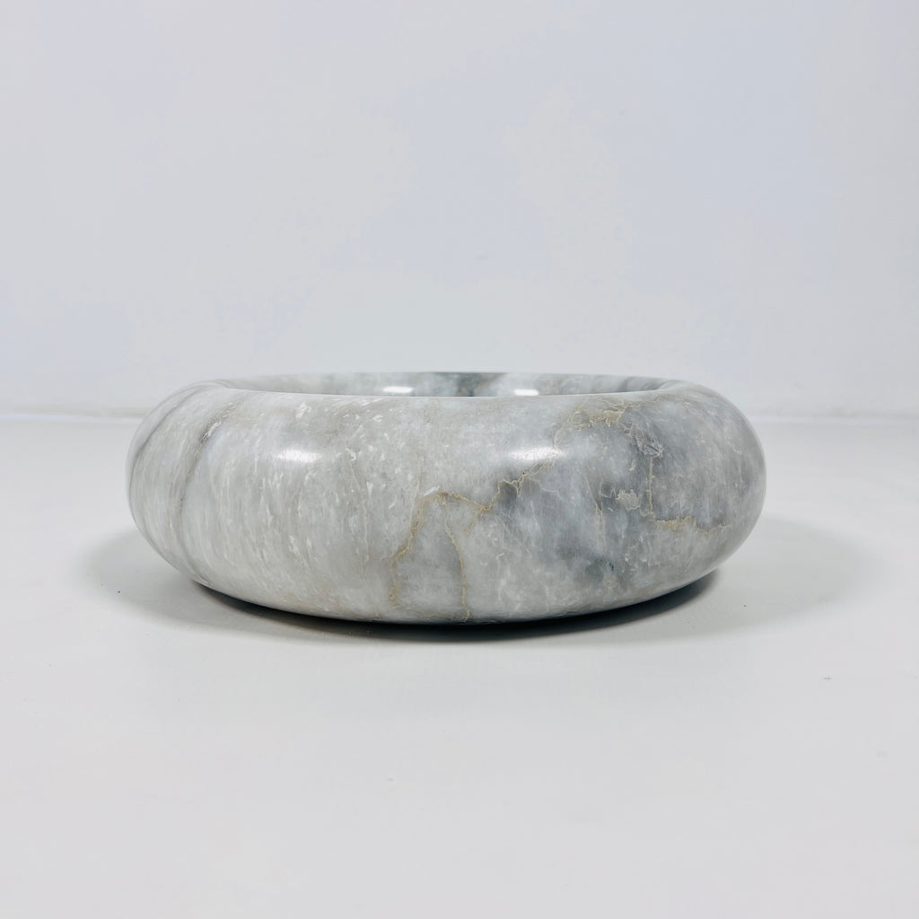 Grey-Streaked Marble Bowl