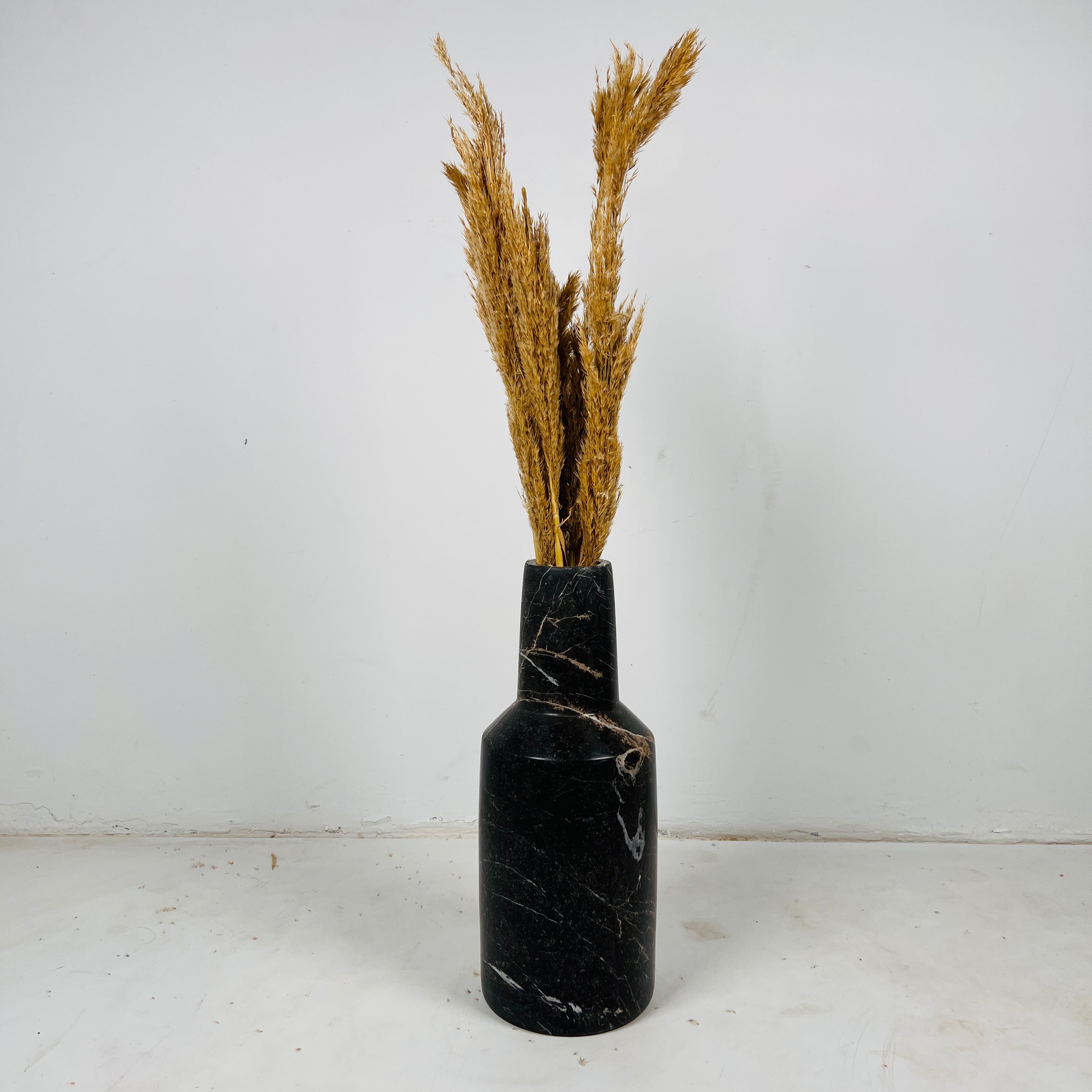 Black Funnel Vase