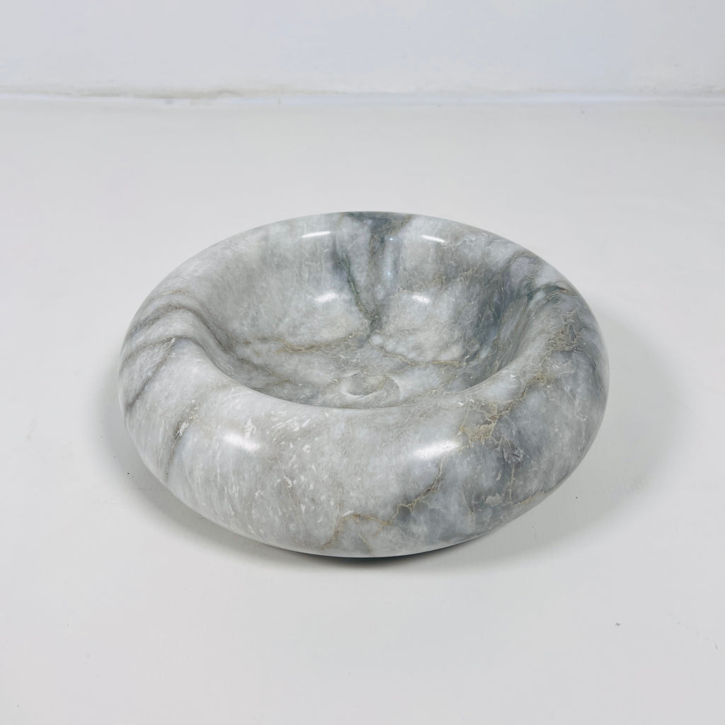 Grey-Streaked Marble Bowl