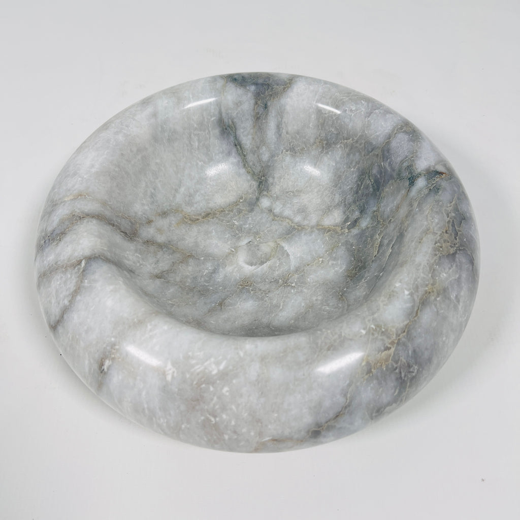 Grey-Streaked Marble Bowl