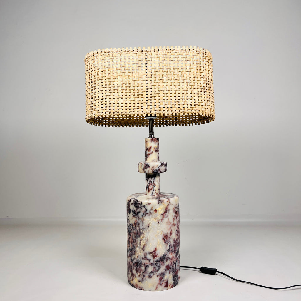 Bottle Bottom Abstract Splashed Table Lamp