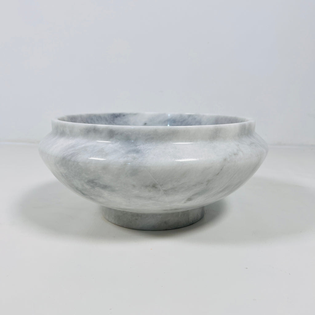 Grey-Streaked Marble Bowl