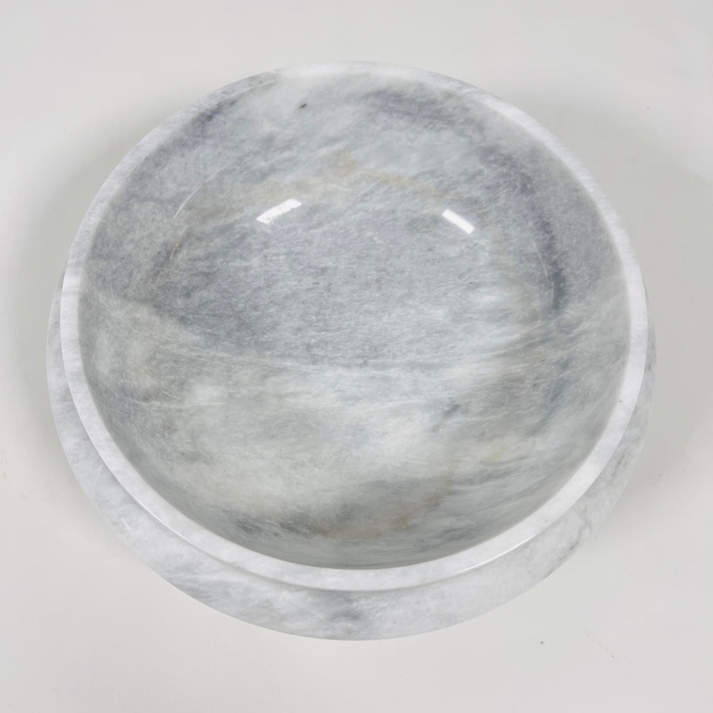 Grey-Streaked Marble Bowl