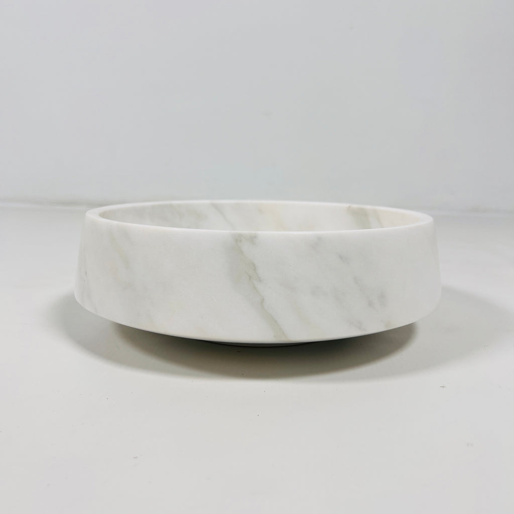 White and Grey Marble Bowl