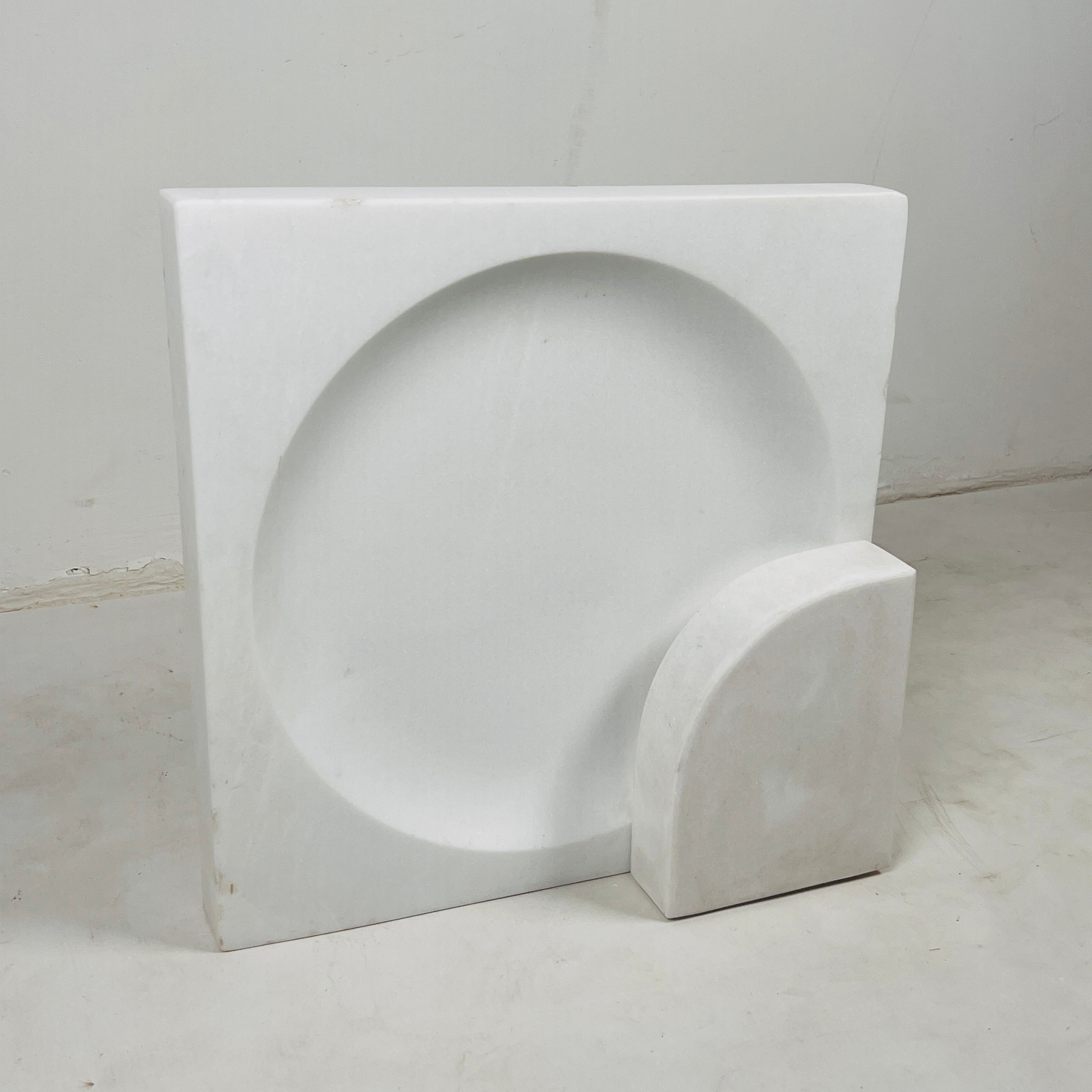 Aura White Stone Lamp