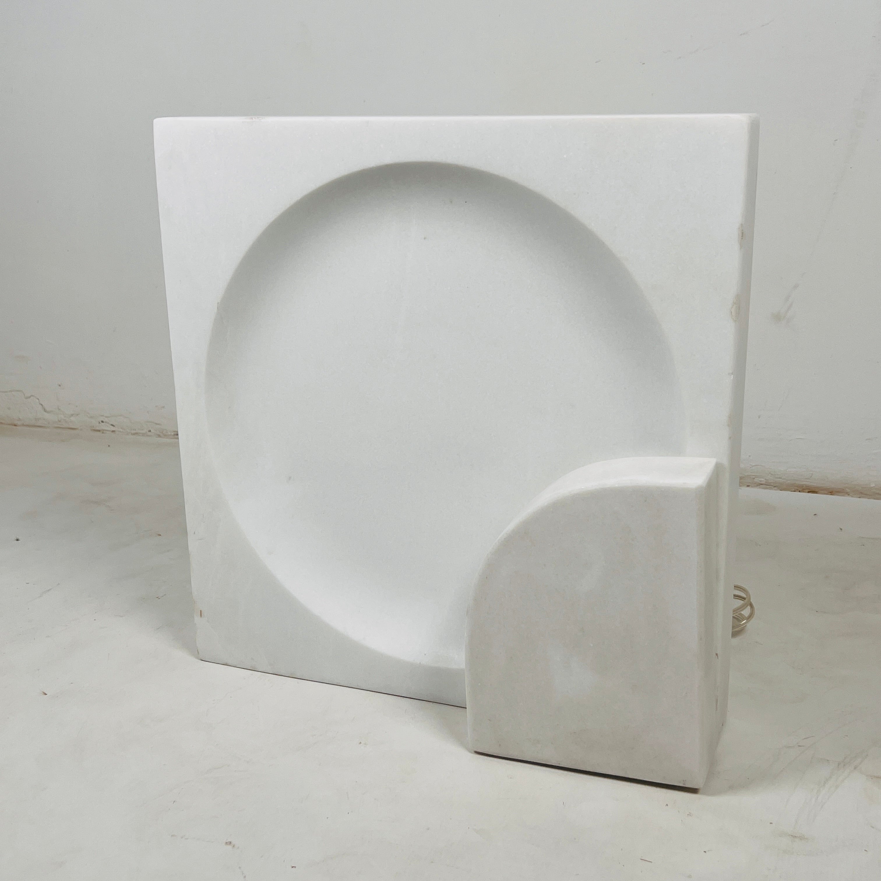 Aura White Stone Lamp