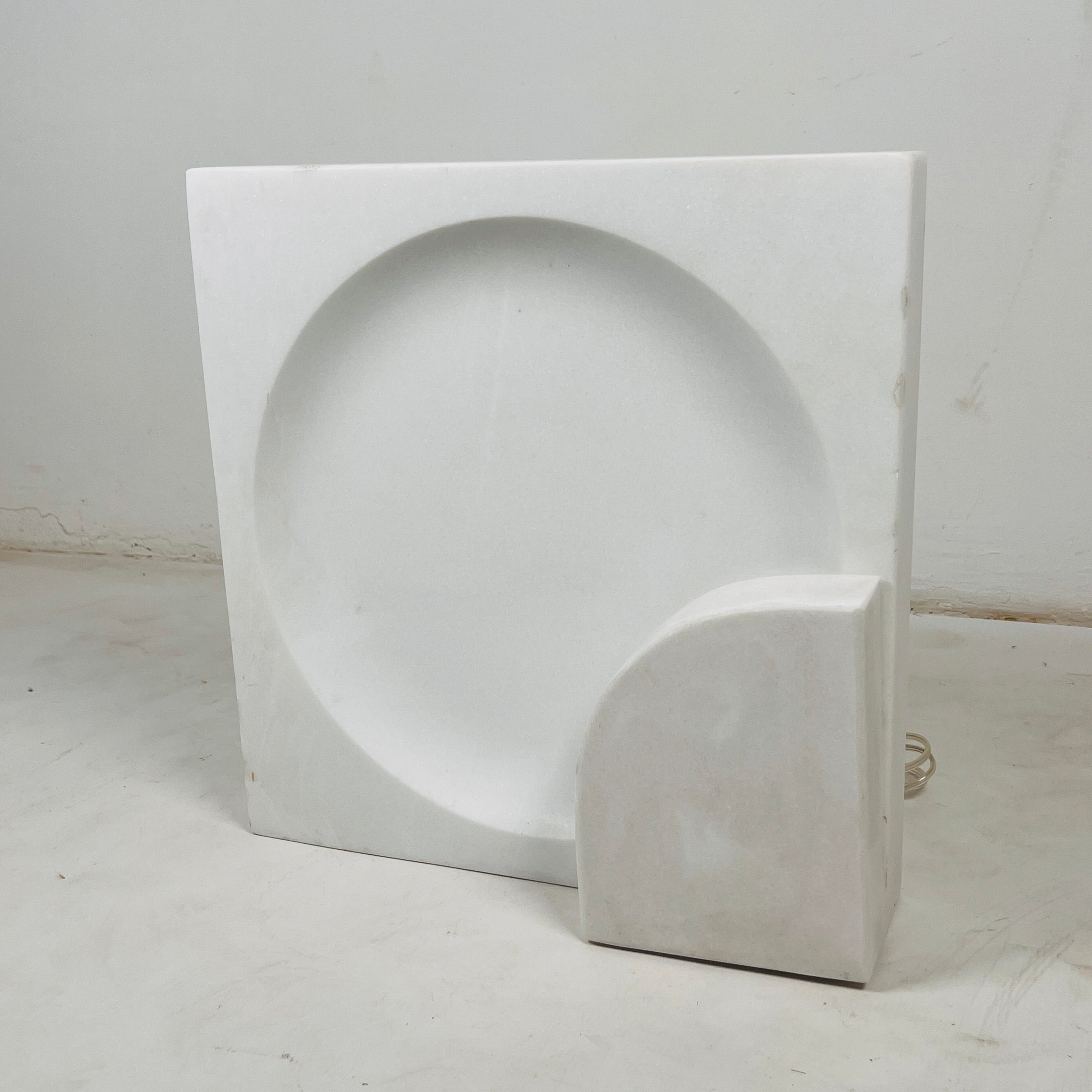 Aura White Stone Lamp