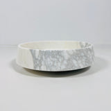 Elysia Marble Bowl - White & Gray