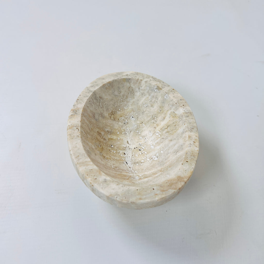 Travertine Lined Soap Dish