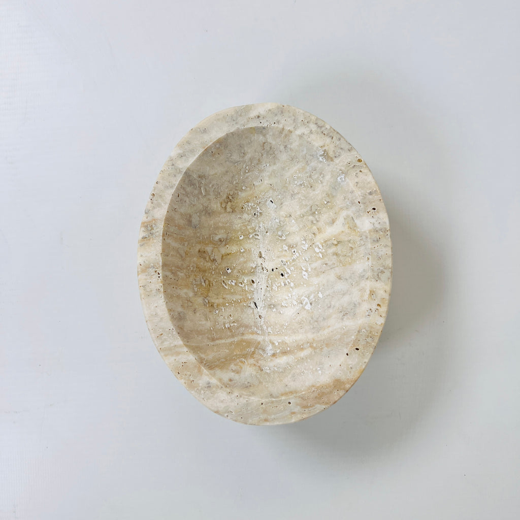 Travertine Lined Soap Dish