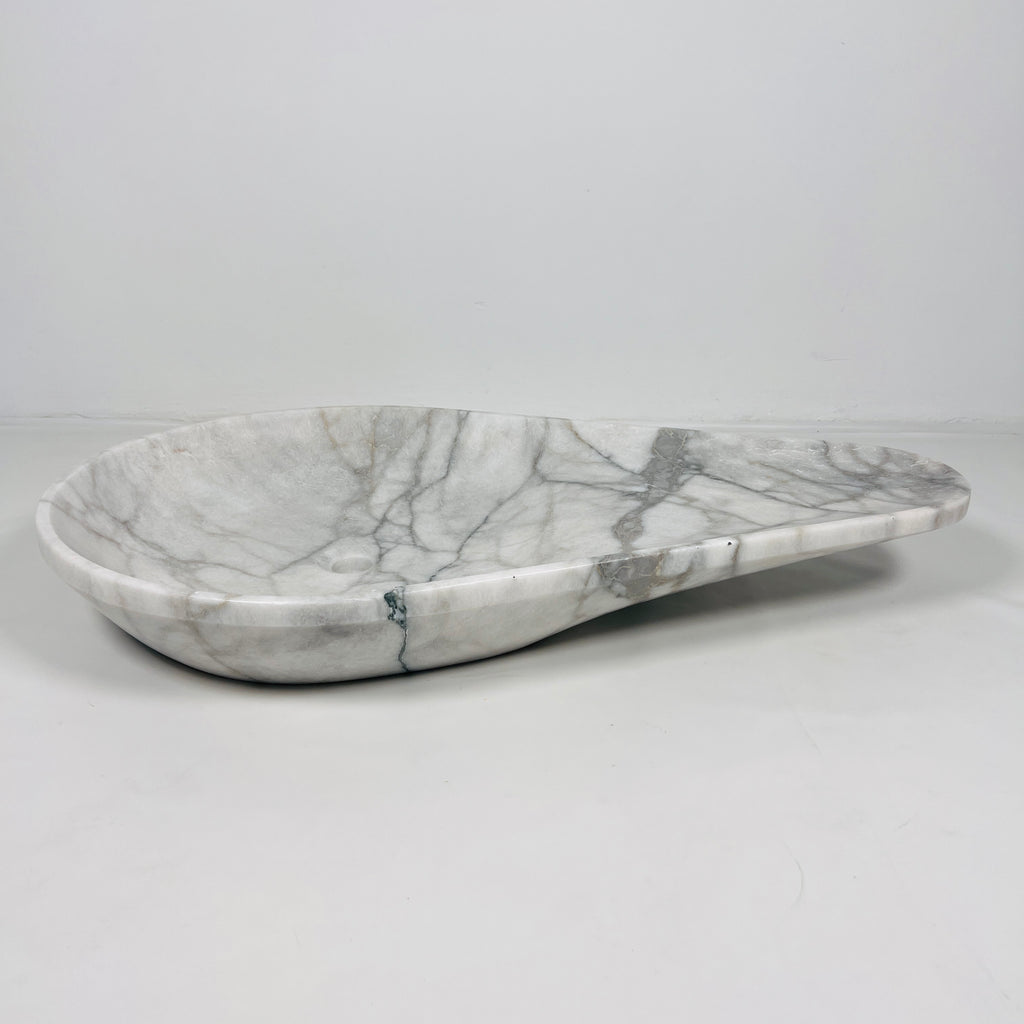 Atoll Grey Veined Marble Sink