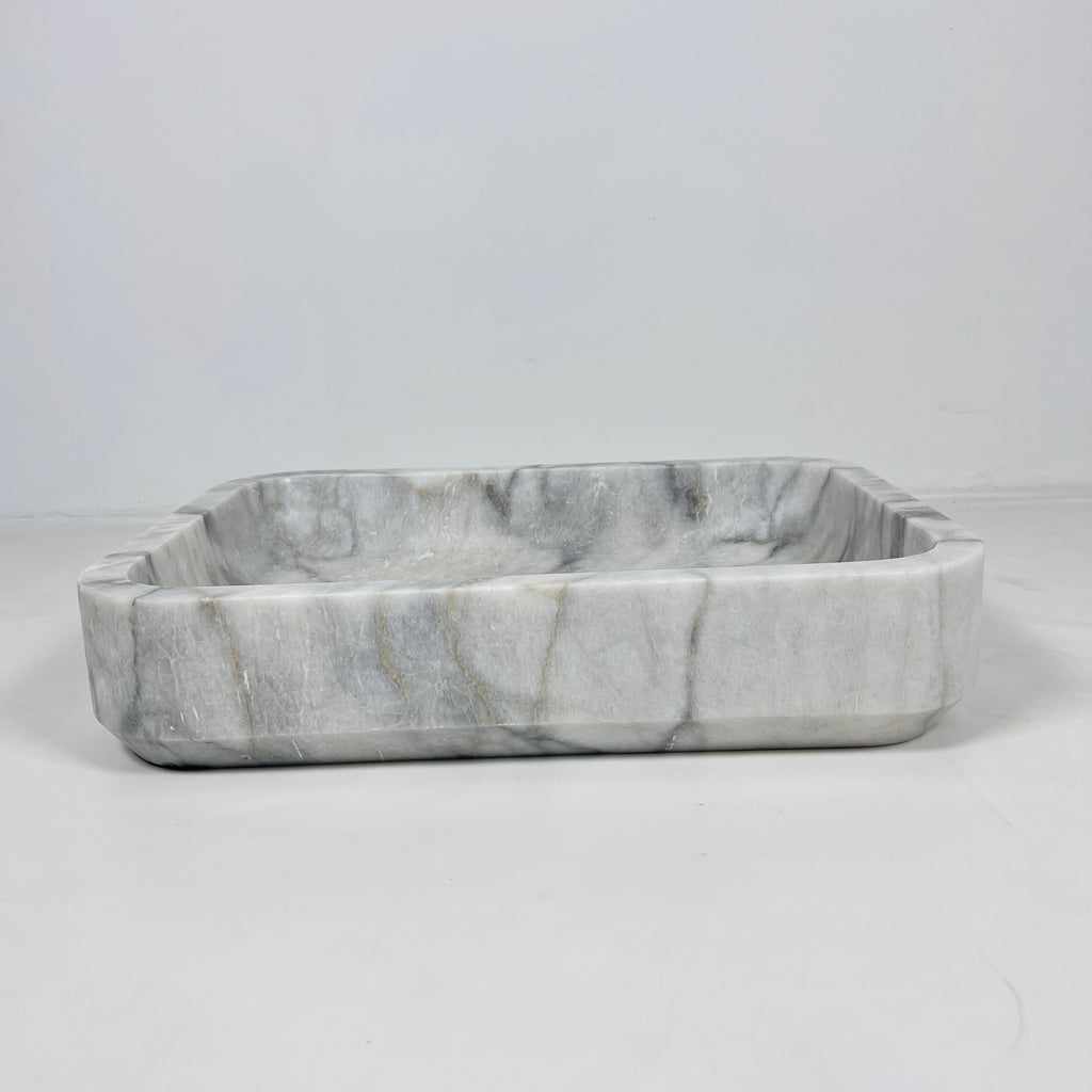 Grey Veined Marble Sink