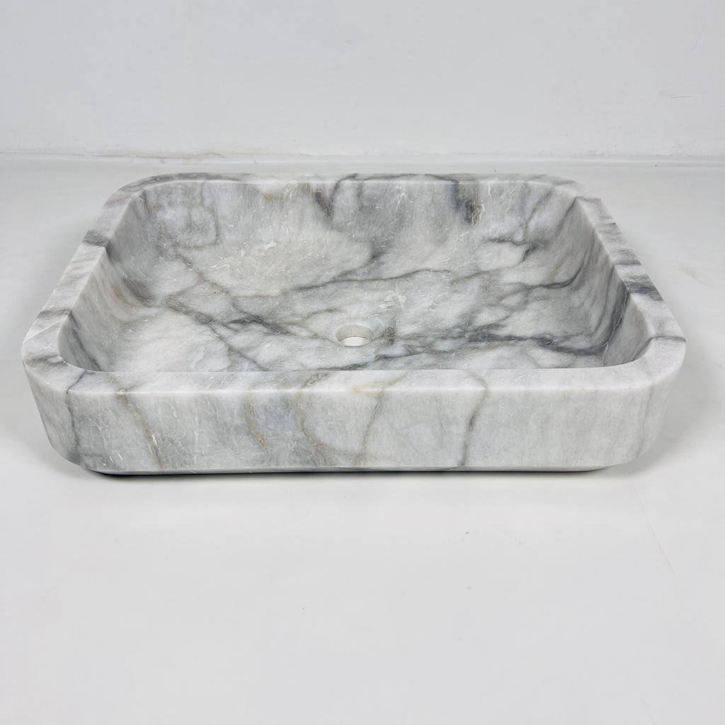 Grey Veined Marble Sink