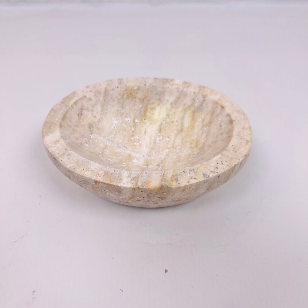 Travertine Grazed Soap Dish