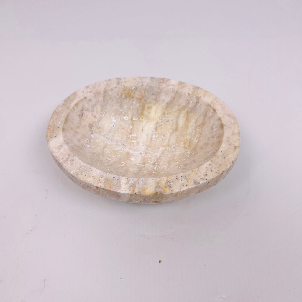 Travertine Grazed Soap Dish