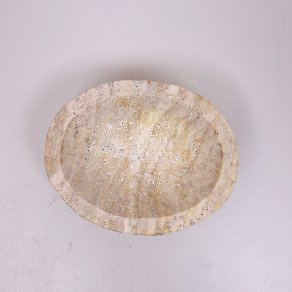 Travertine Grazed Soap Dish