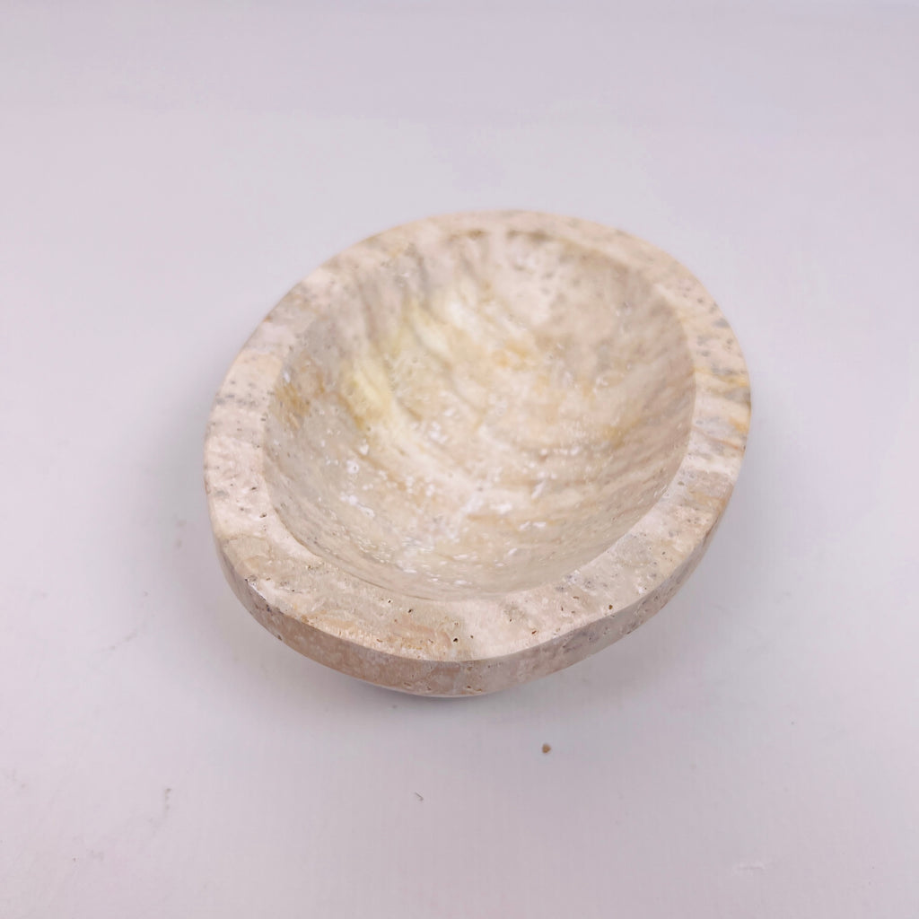 Travertine Grazed Soap Dish