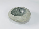 Grey Spotted River Stone Bowl