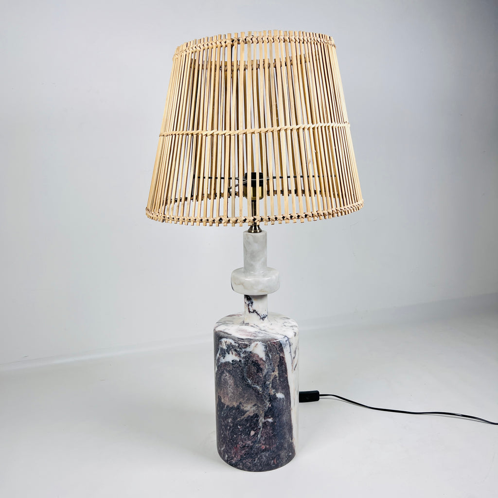 Duo Tone Bottle Bottom Stone Lamp