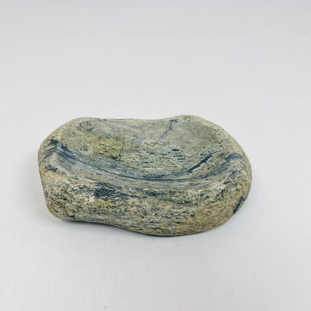 Riverstone Blue Lined Soap Dish