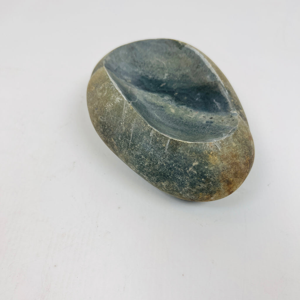 Riverstone Blue Hued Soap Dish