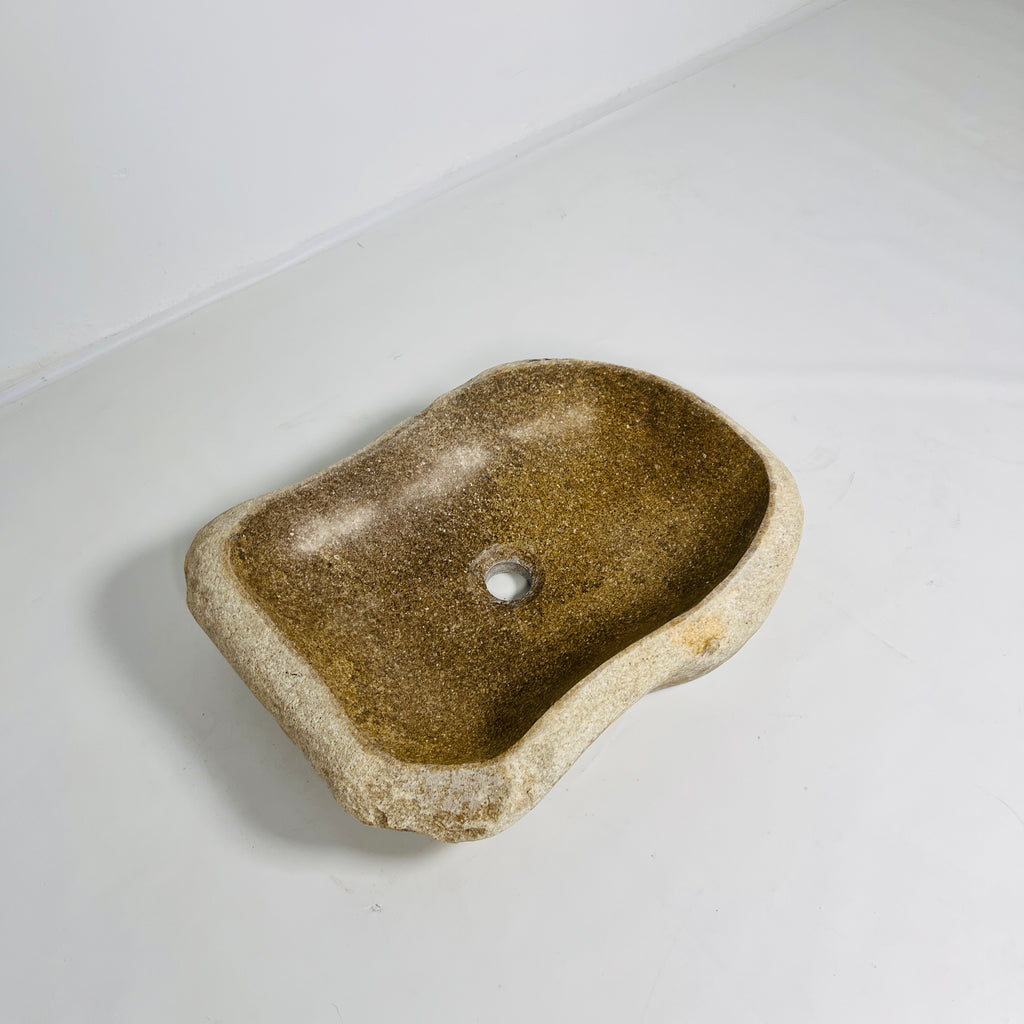 Brown Riverstone Sink