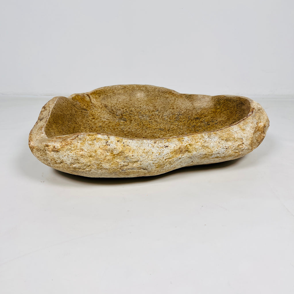 Ocher Drift Riverstone Sink