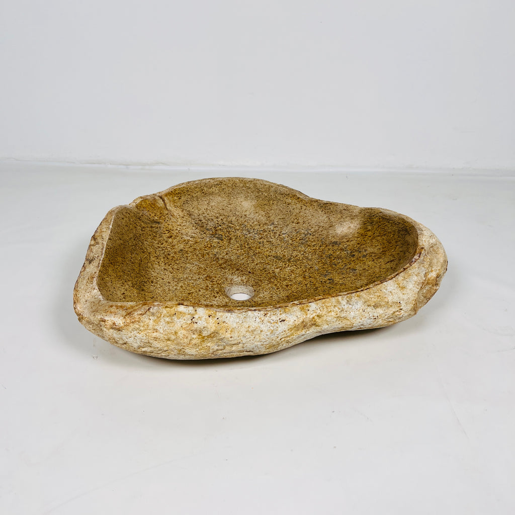 Ocher Drift Riverstone Sink