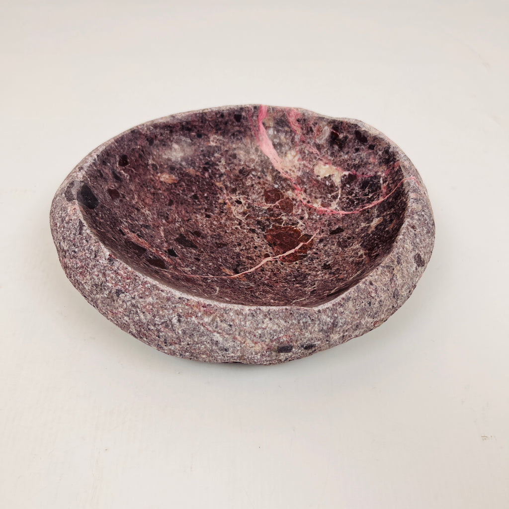 Burgundy Webbed Bowl