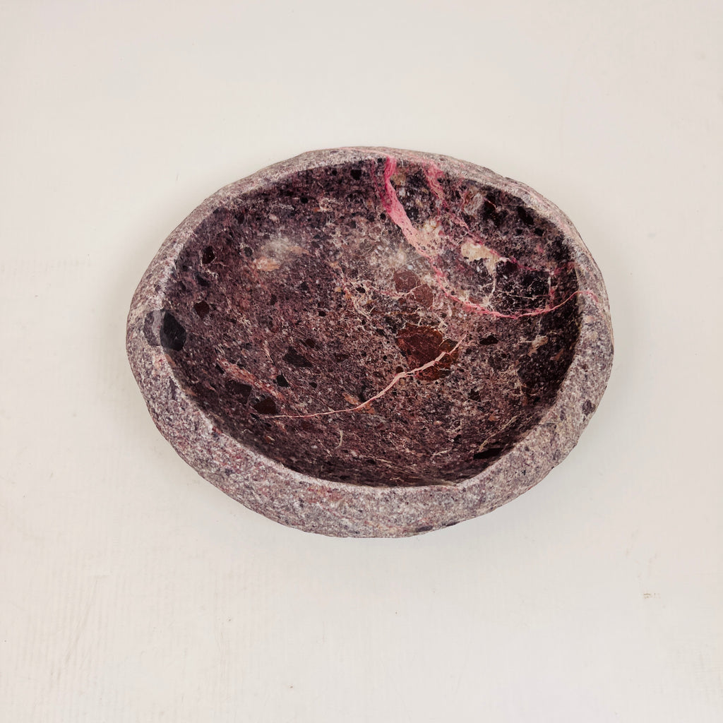 Burgundy Webbed Bowl