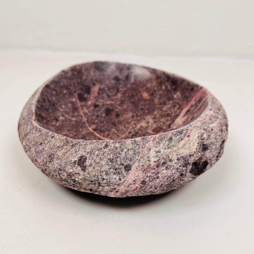 Burgundy Webbed Bowl