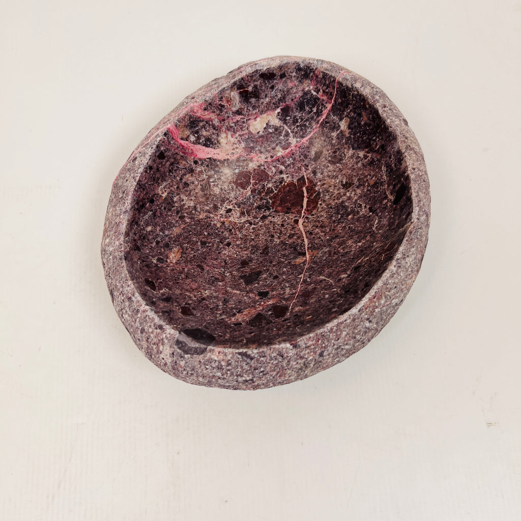 Burgundy Webbed Bowl