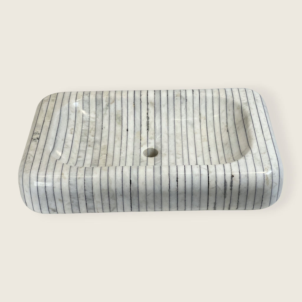 Pinstripe Rectangular Marble Sink