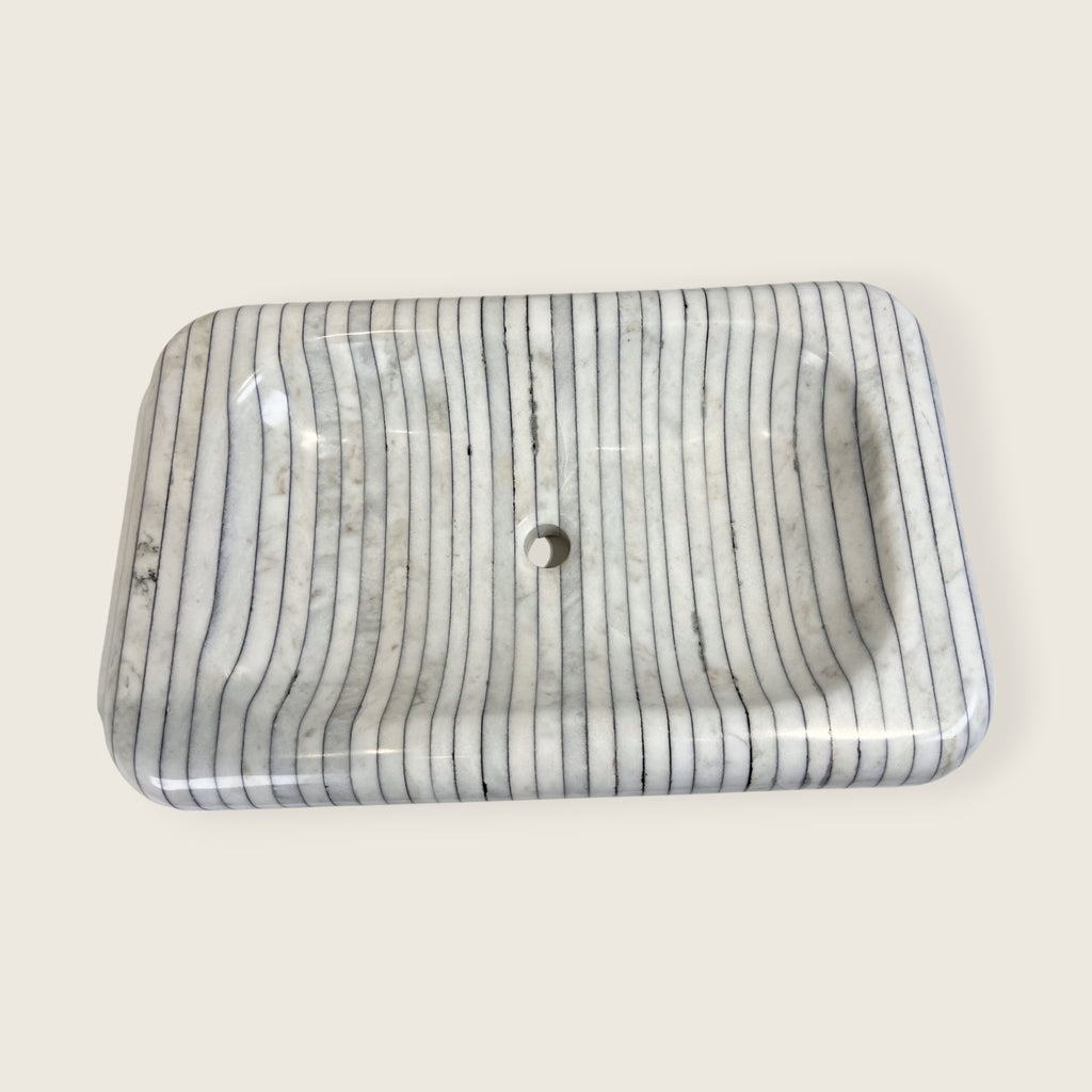 Pinstripe Rectangular Marble Sink