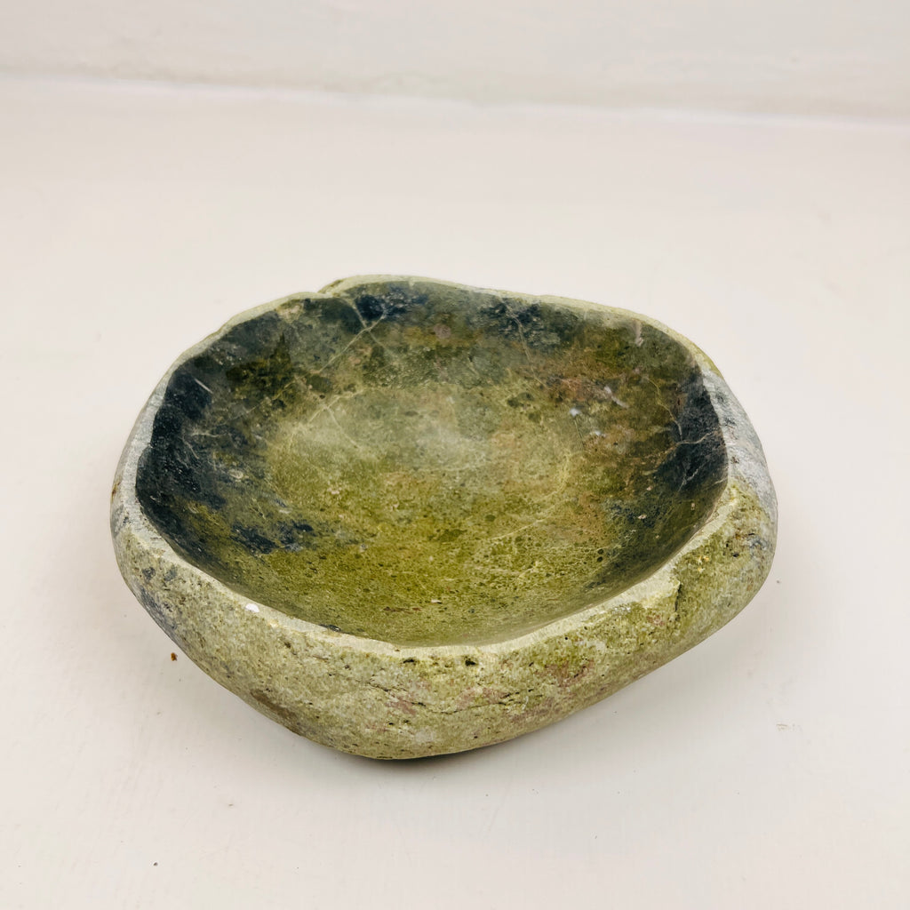 Moss Blue Dipped Bowl