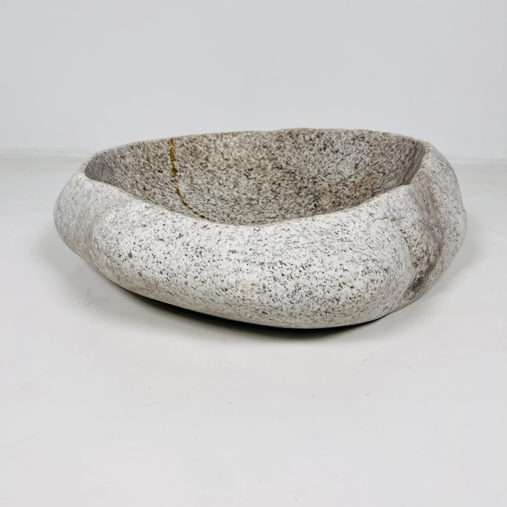 Brown Speckled Riverstone Sink