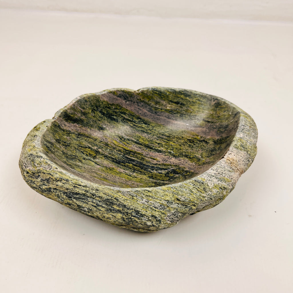 Black Grazed Moss Bowl