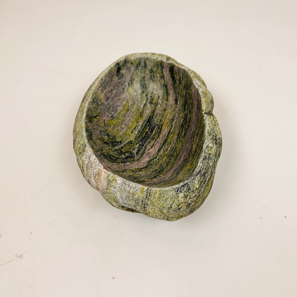 Black Grazed Moss Bowl