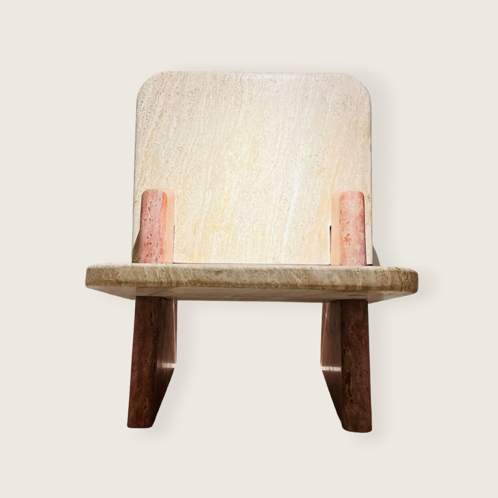 Travertine Throne Chair