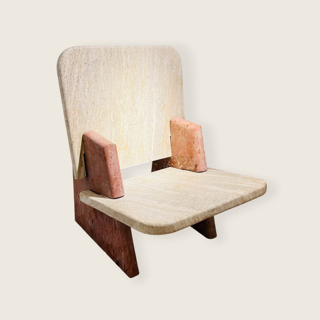 Travertine Throne Chair