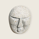 White Splashed Head Decor Item