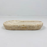 Oval Marble Ash Tray - Travertine