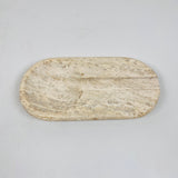 Oval Marble Ash Tray - Travertine