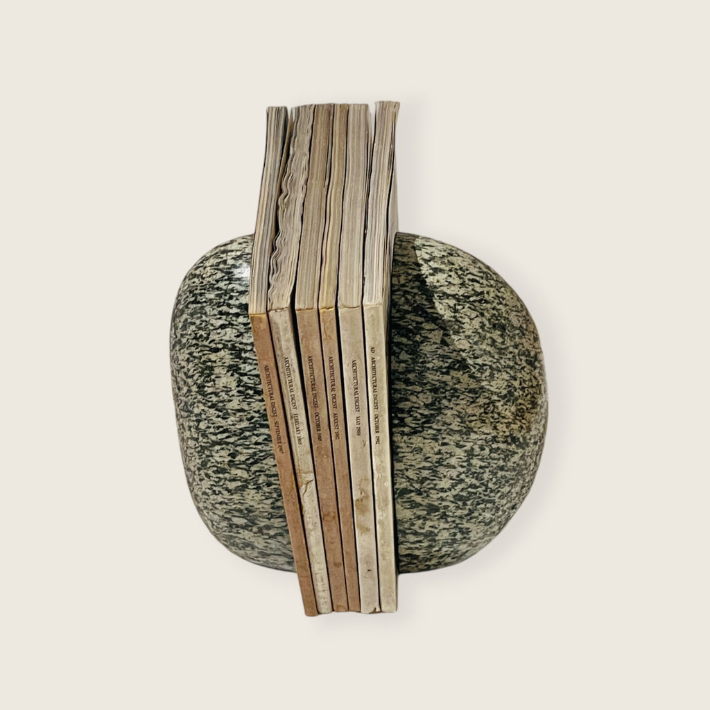 Streaked Riverstone Bookend Pair