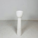 Striated Cup-Top Candle Stand - Medium