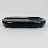 Oval Marble Ash Tray - Black