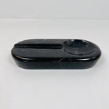 Oval Marble Ash Tray - Black