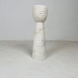 Striated Cup-Top Candle Stand - Small
