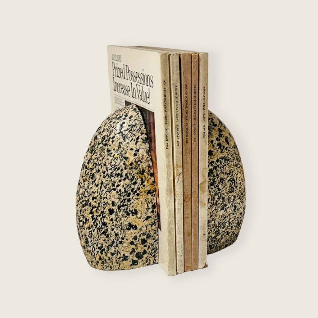 Brown Dotted Bookend Pair